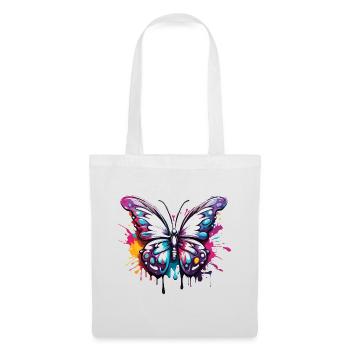 Schmetterling / Tier / Insekt / fliegen / Sommer - Stoffbeutel - Weiß - Vorne