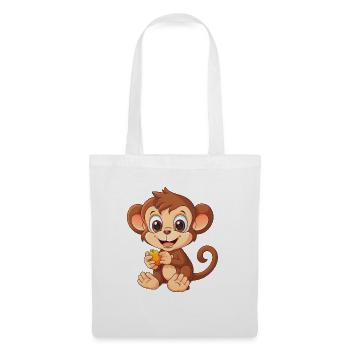 Monkey is an orange - Comicsytle - Tote Bag - white - Front