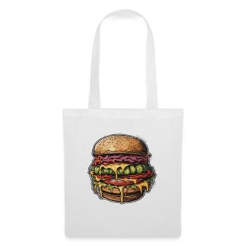 Burgers / Fast Food / Food / Buns / Beef - Tote Bag - white - Front