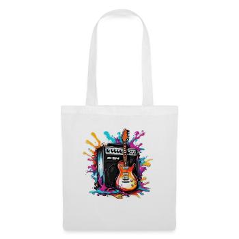 Rock n roll / Guitar / Music / Instrument - Tote Bag - white - Front