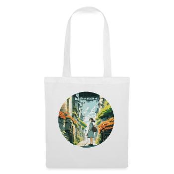 Anime / Bande dessinée / Japonais / Animation / Dessin animé - Sac en tissu - blanc - Devant