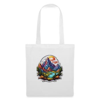 Mountain / Alps / Summit / Nature / Forest / Rock - Tote Bag - white - Front