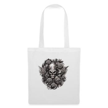 Skull / skull / skeleton / gothic / tattoo - Tote Bag - white - Front