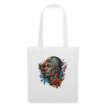 Homme / tatouage / cool / rock n roll / métal - Sac en tissu - blanc - Devant