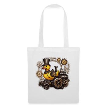 Canard en caoutchouc / canard en caoutchouc / eau / baignoire - Sac en tissu - blanc - Devant