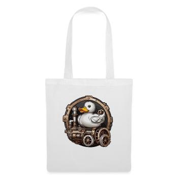 Canard en caoutchouc / canard en caoutchouc / eau / baignoire - Sac en tissu - blanc - Devant