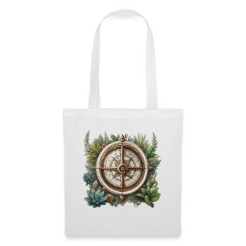 Compass / Cardinal Direction / Travel / Survival - Tote Bag - white - Front