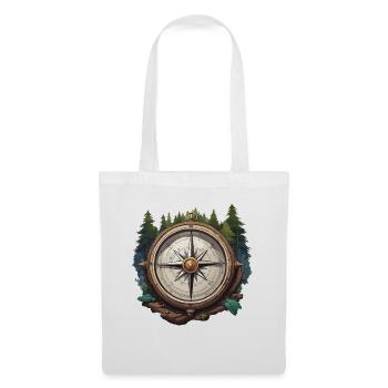 Compass / Cardinal Direction / Travel / Survival - Tote Bag - white - Front