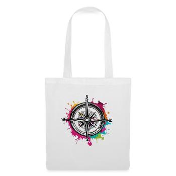 Compass / Cardinal Direction / Travel / Survival - Tote Bag - white - Front