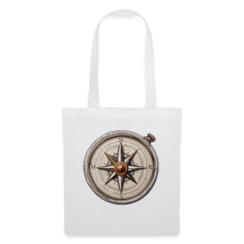 Compass / Cardinal Direction / Travel / Survival - Tote Bag - white - Front