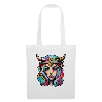 Viking / Thor / Odin / Nordique / Celtique - Sac en tissu - blanc - Devant