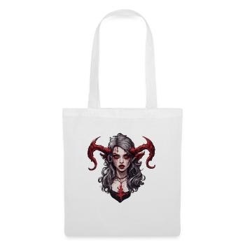 diabolical woman / blood / gothic / heavy metal - Tote Bag - white - Front