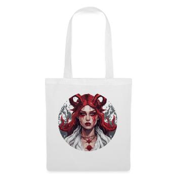 diabolical woman / blood / gothic / heavy metal - Tote Bag - white - Front