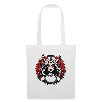 diabolical woman / blood / gothic / heavy metal - Tote Bag - white - Front
