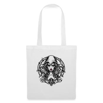 diabolical woman / blood / gothic / heavy metal - Tote Bag - white - Front