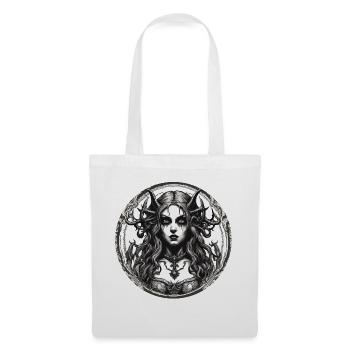 diabolical woman / blood / gothic / heavy metal - Tote Bag - white - Front