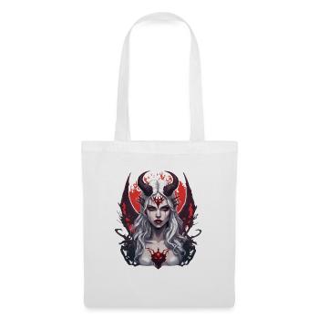 diabolical woman / blood / gothic / heavy metal - Tote Bag - white - Front
