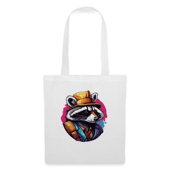 Raccoon / Animal / Zoo / Wild / Cute / Predator - Tote Bag - white - Front