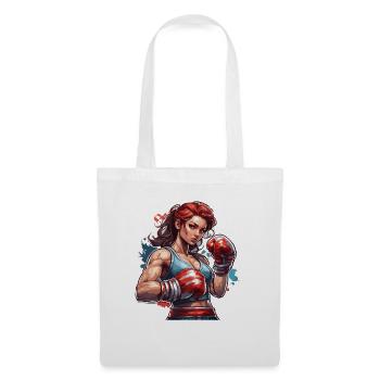 Boxer / Sports / Fight / Arena / Boxing Ring / Fists - Tote Bag - white - Front
