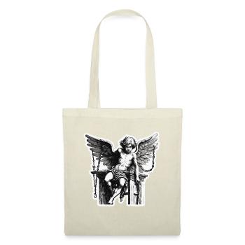 Cupidon / Amour / Flèche / Coeur / Saint Valentin - Sac en tissu - nature - Devant