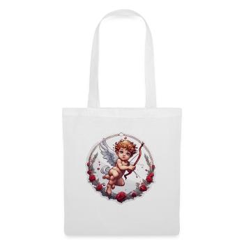 Cupid / Love / Arrow / Heart / Valentine's Day - Tote Bag - white - Front