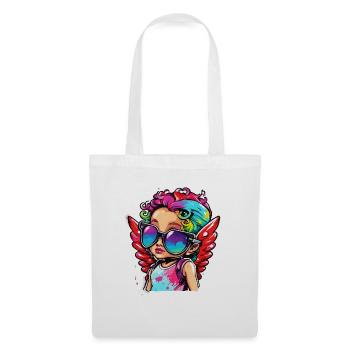 Cupid / Love / Arrow / Heart / Valentine's Day - Tote Bag - white - Front