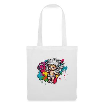Cupid / Love / Arrow / Heart / Valentine's Day - Tote Bag - white - Front