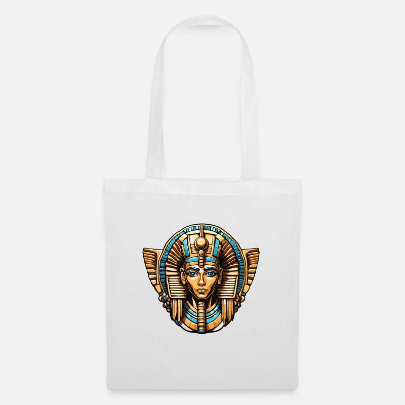 Ägypten / Pharao / Mumien / Hieroglyphen / Sphinx - Stoffbeutel - Weiß