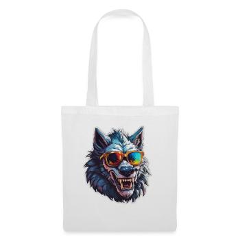 Werwolf / Vollmond / Wesen / Verwandlung / Fluch - Stoffbeutel - Weiß - Vorne