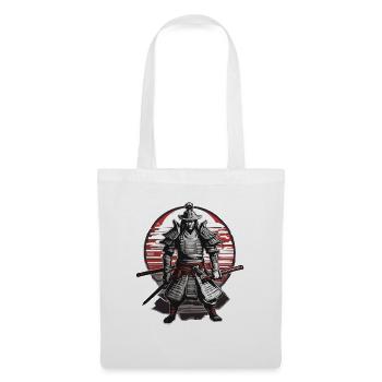 Samurai / Japanisch / Harakiri / Katana / Mann - Stoffbeutel - Weiß - Vorne