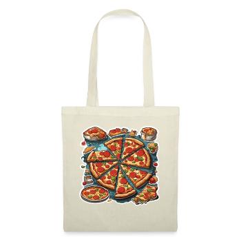 Pizza / Restauration rapide / Italienne / Margherita - Sac en tissu - nature - Devant