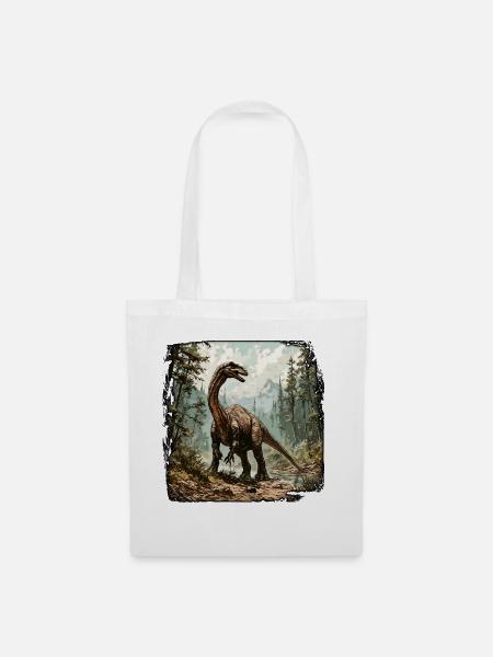 Dinosaurier / Tier / Urzeit / Reptil / Jungs - Stoffbeutel - Weiß