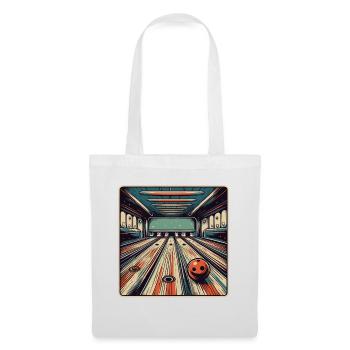 Bowling / Quilles / Bowling / Pin / Strike - Sac en tissu - blanc - Devant