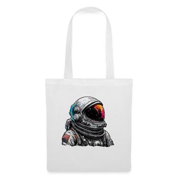 Astronaute / Espace / Vaisseau spatial / Vaisseau spatial / Lune - Sac en tissu - blanc - Devant