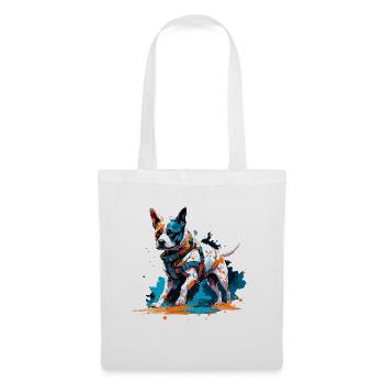 Astronaut / Space / Animal / Dog / Spaceship - Tote Bag - white - Front