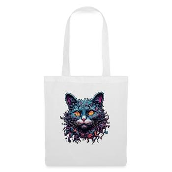 Cool Cat / Funny / Animal / Pet / Crazy - Tote Bag - white - Front