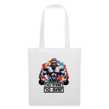 Bodybuilder / Sports / Fitness / Gym / Muscles - Sac en tissu - blanc - Devant