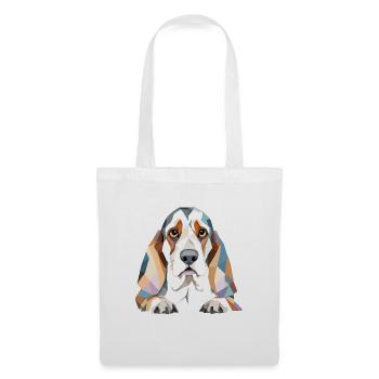 Basset Hound Playful Adorable Fun Animal Colorful - Tote Bag - white - Front