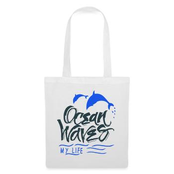 Ocean Dolphins - Tote Bag - white - Front