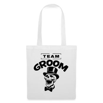 Équipe du Marié : Enterrement de vie de garçon Jga Skeleton - Sac en tissu - blanc - Devant