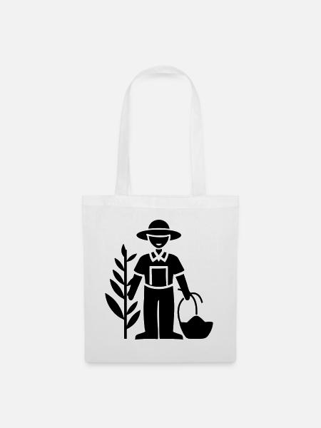 Farmer Bauer - Stoffbeutel - Weiß