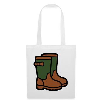 Rubber boots Gardening Muddy weather Rain - Tote Bag - white - Front