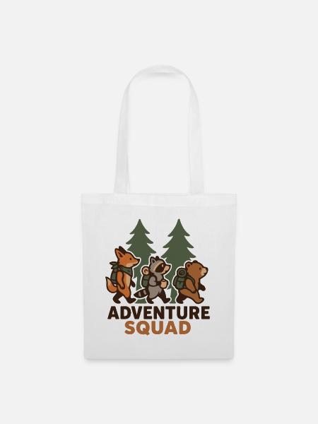 Wandern – Adventure Squad - Stoffbeutel - Weiß