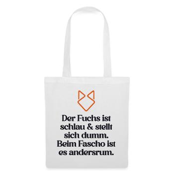 ZEICHEN SETZEN GEGEN RECHTS - Stoffbeutel - Weiß - Vorne