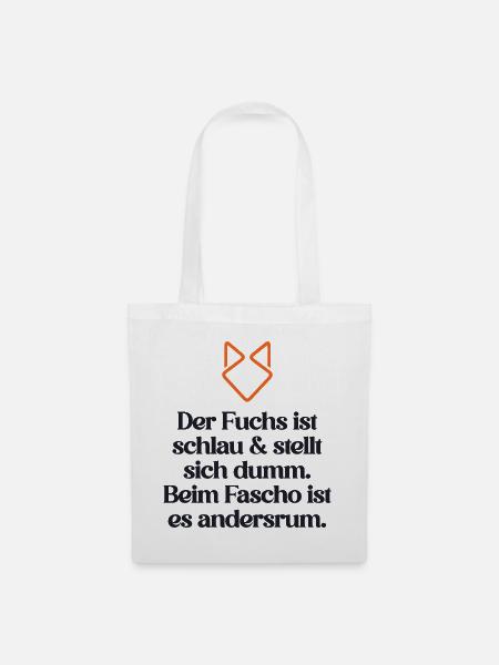 ZEICHEN SETZEN GEGEN RECHTS - Stoffbeutel - Weiß