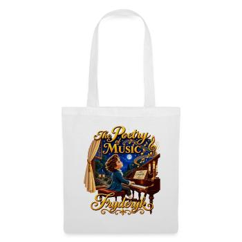 Chopin Music Gift – Die Poesie der Musik - Stoffbeutel - Weiß - Vorne