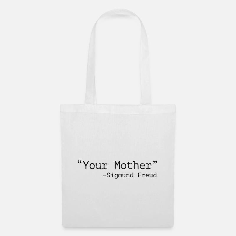 Deine Mutter Sigmund Freud - Stoffbeutel - Weiß