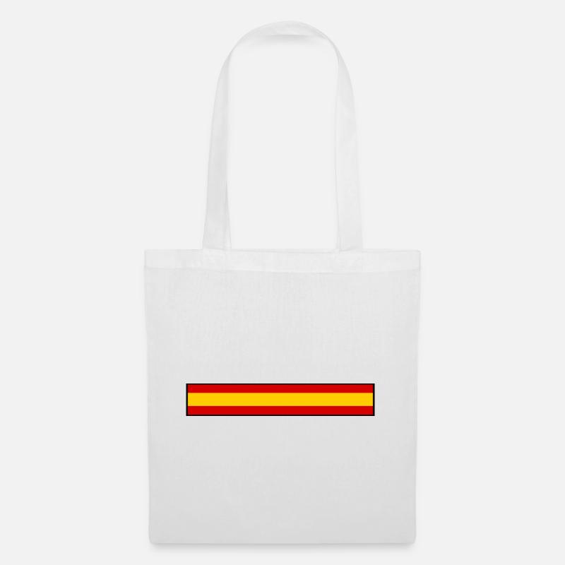 Spanien Flagge - Stoffbeutel - Weiß