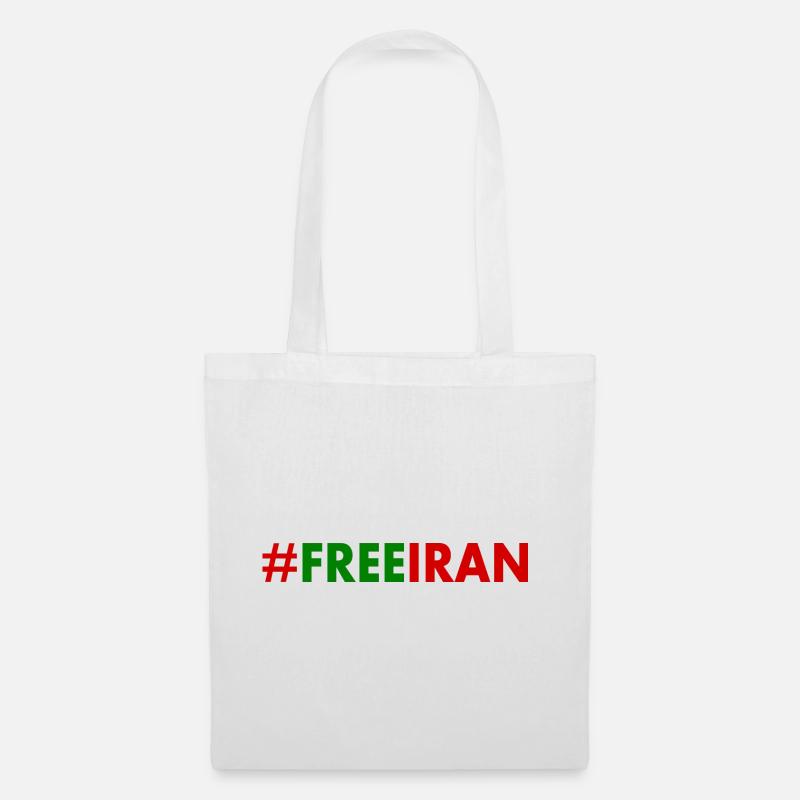 Free iran - Stoffbeutel - Weiß