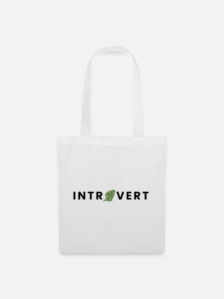 introvert - Stoffbeutel - Weiß